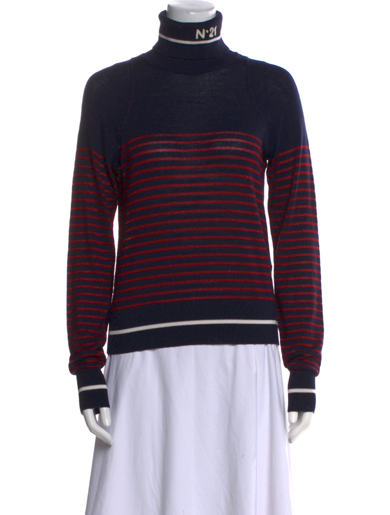 Nº 21 Virgin Wool Striped Sweater