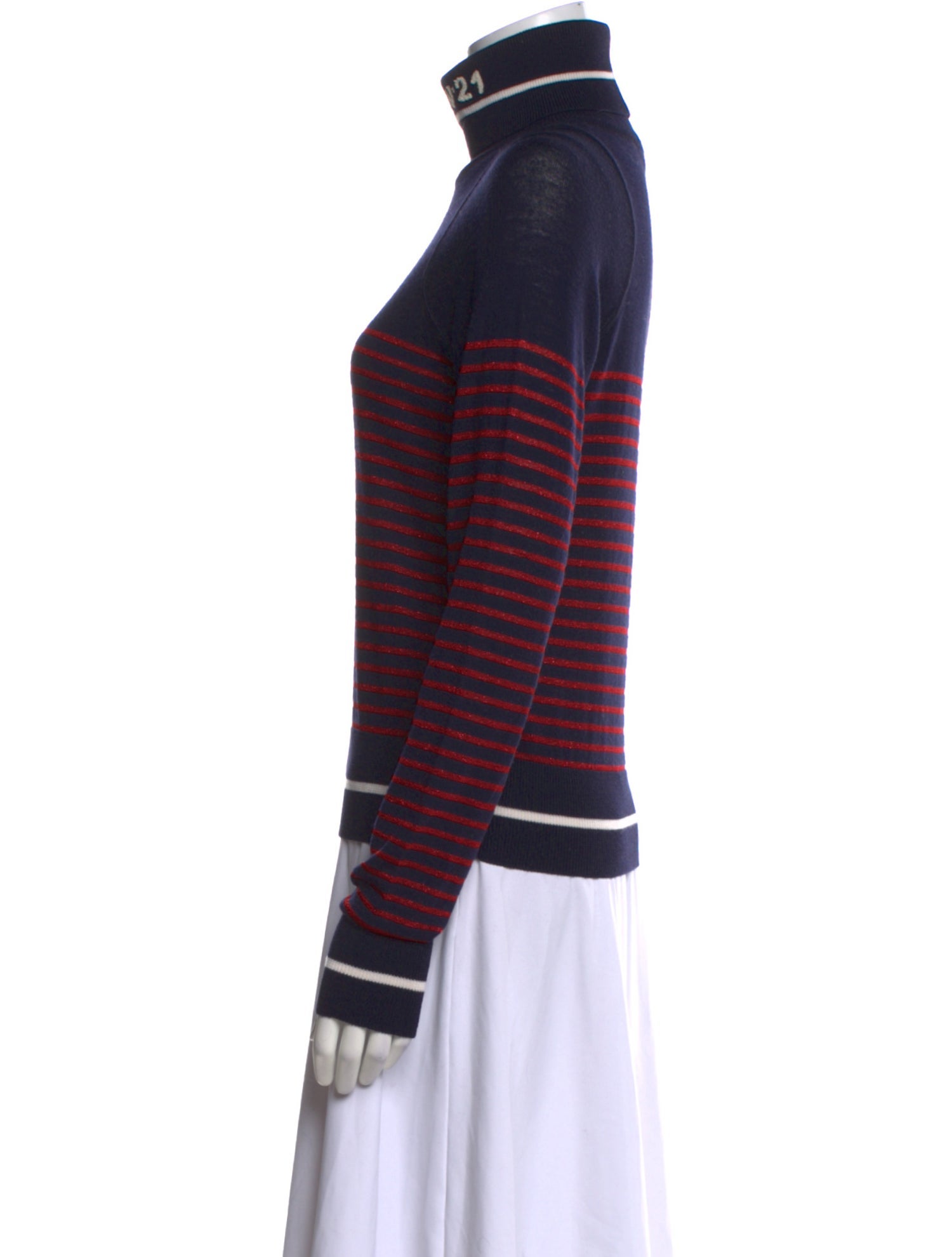 Nº 21 Virgin Wool Striped Sweater
