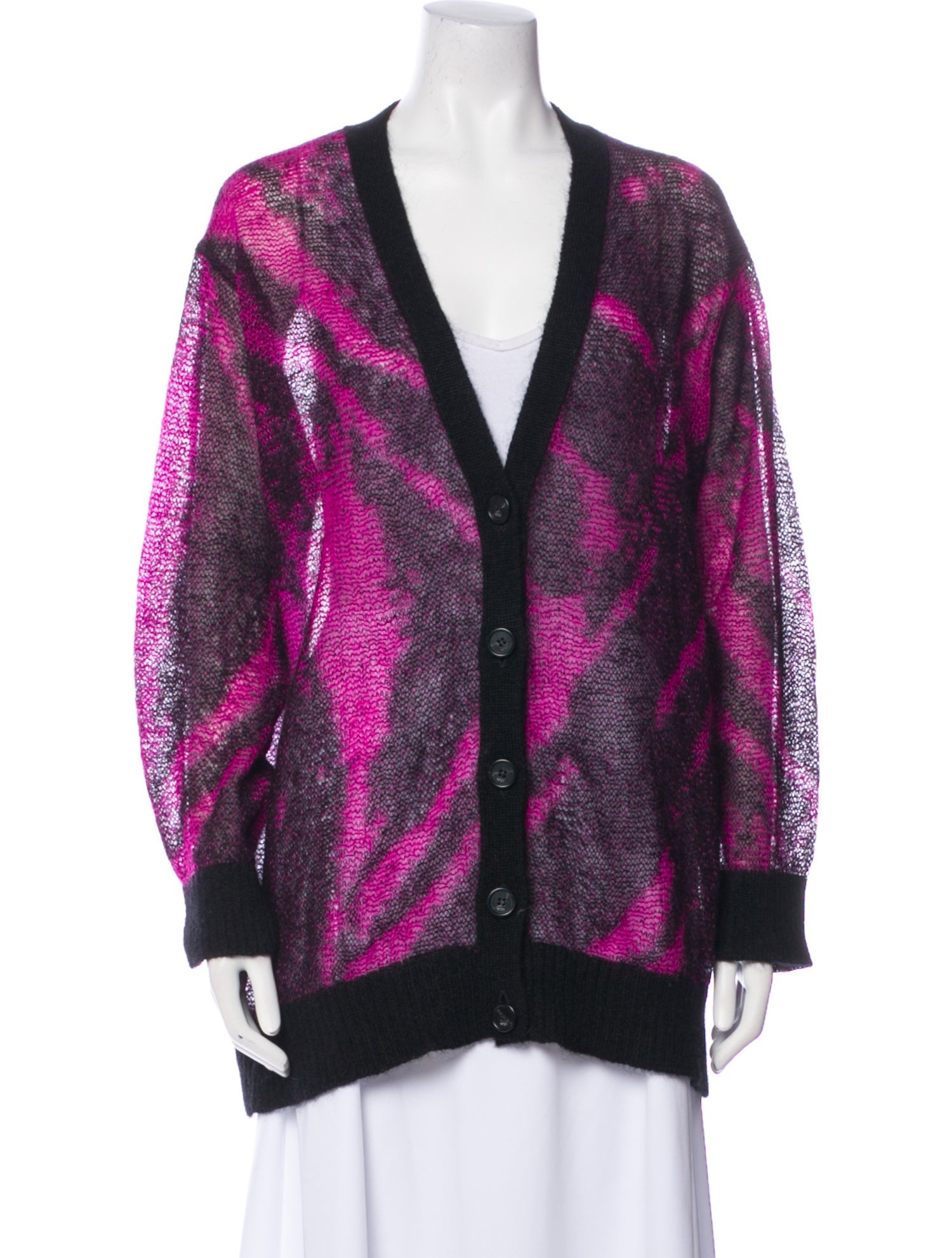 Nº 21 Printed V-Neck Sweater