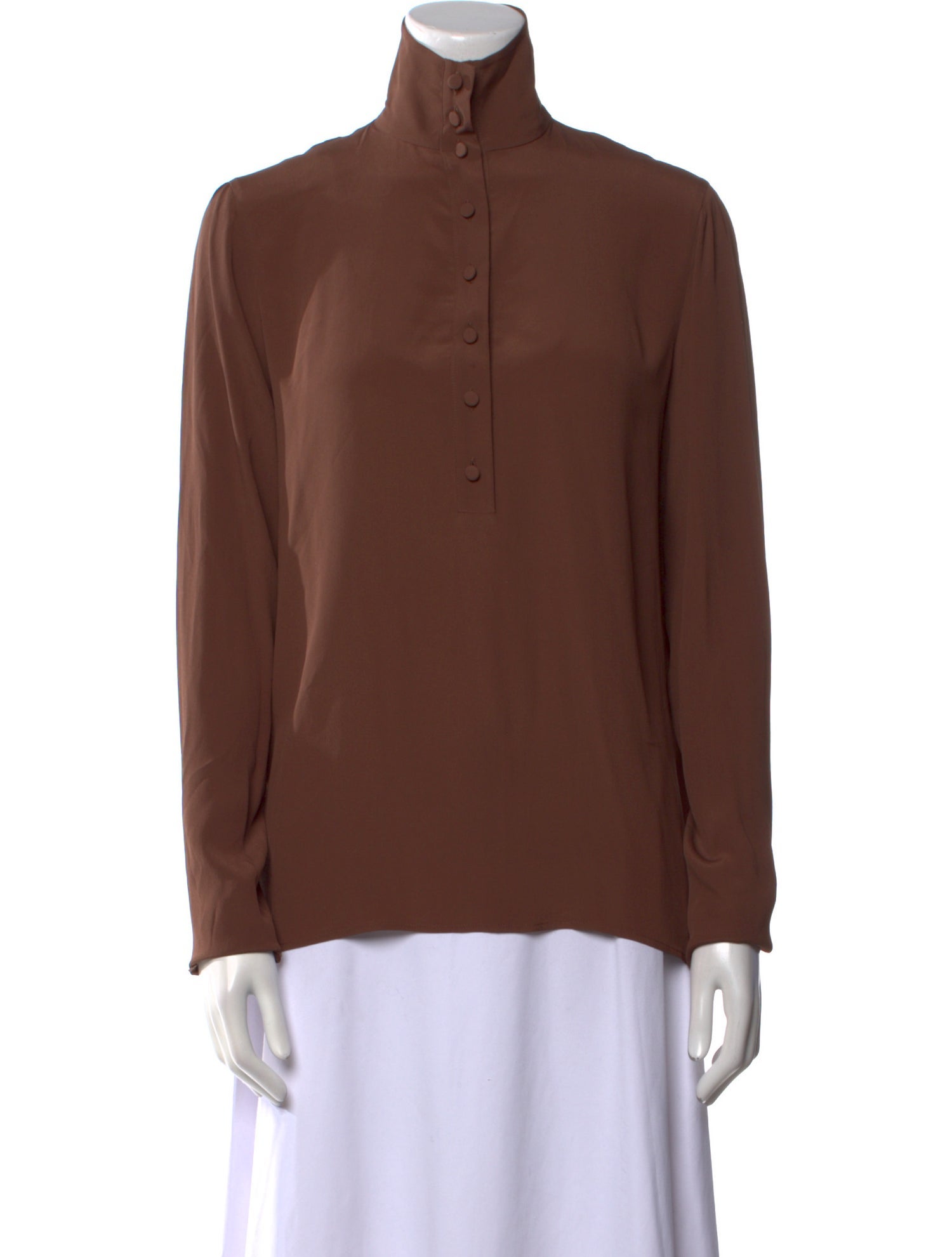 Nº 21 Mock Neck Long Sleeve Blouse