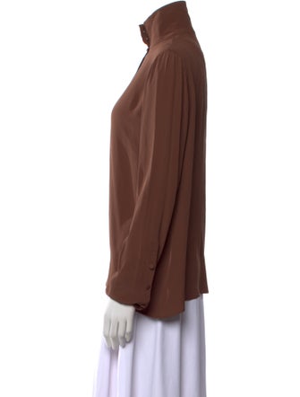 Nº 21 Mock Neck Long Sleeve Blouse