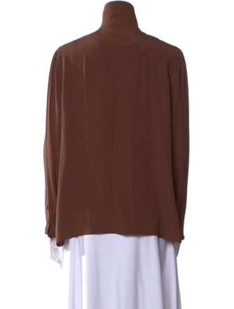 Nº 21 Mock Neck Long Sleeve Blouse