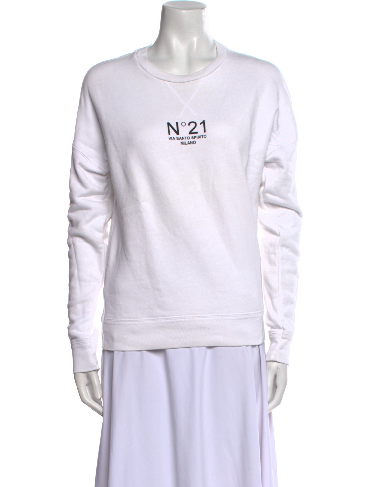Nº 21 Graphic Print Crew Neck Sweatshirt