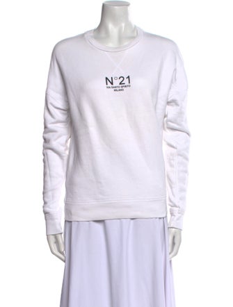 Nº 21 Graphic Print Crew Neck Sweatshirt