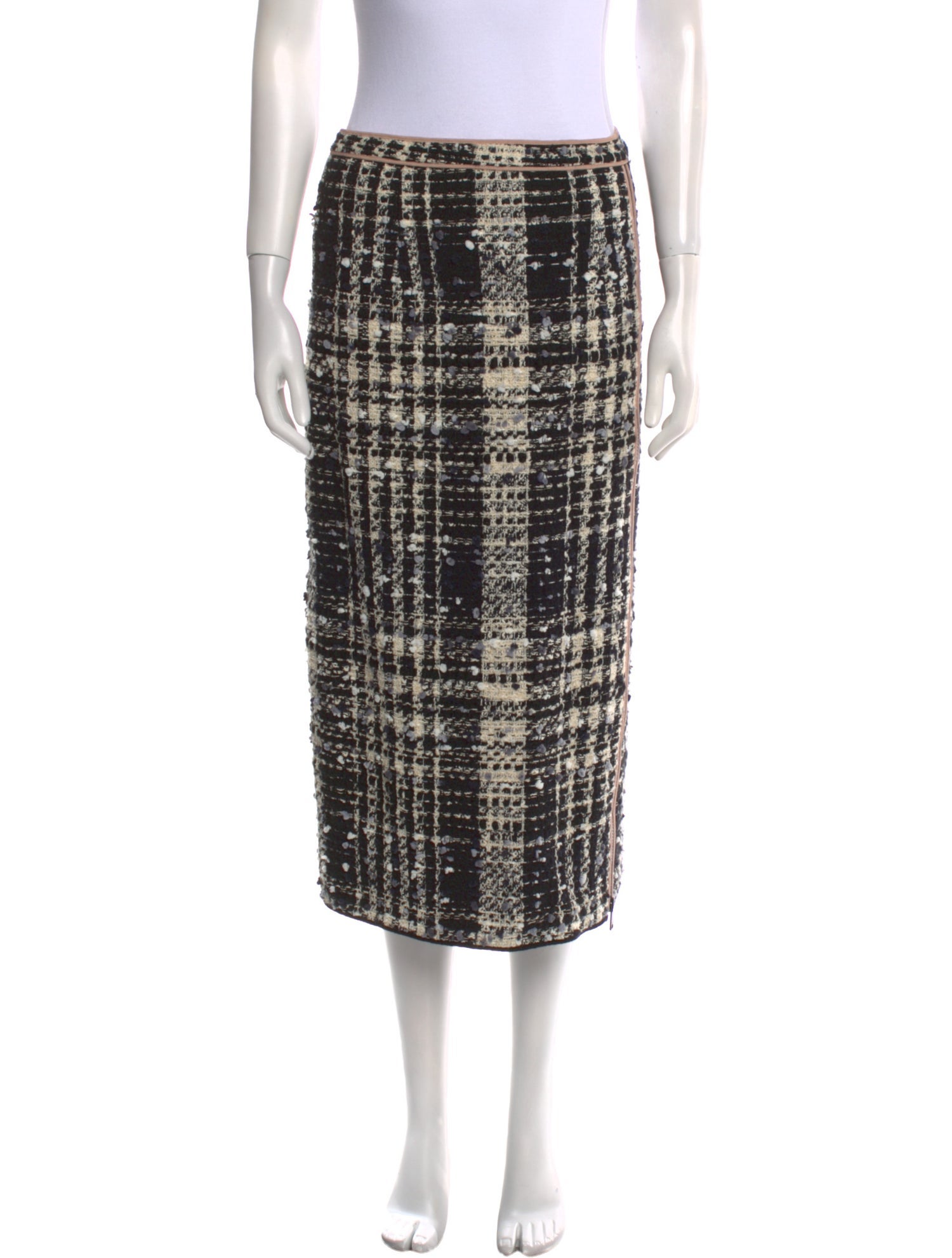 Nº 21 Plaid Print Midi Length Skirt w/ Tags