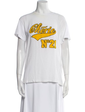 Nº 21 Graphic Print Crew Neck T-Shirt