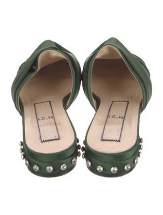 Nº 21 Satin Crystal Embellishments Mules
