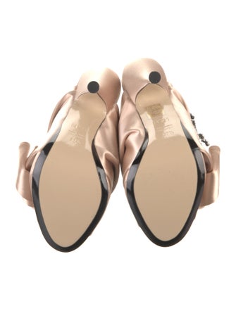 Nº 21 Satin Crystal Embellishments Slides