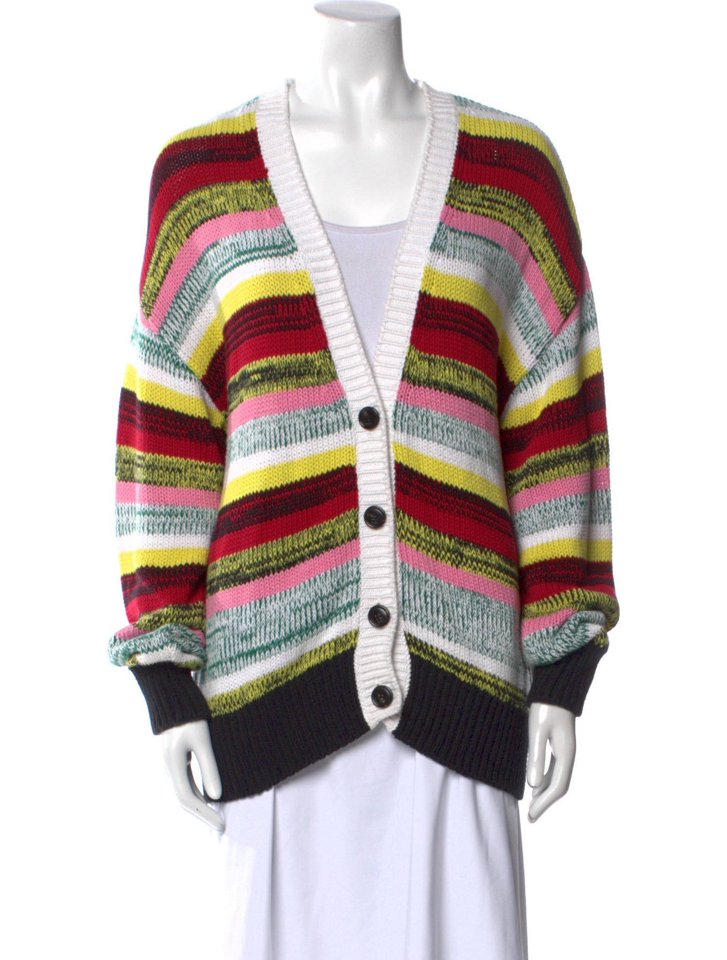 Nº 21 Striped V-Neck Sweater