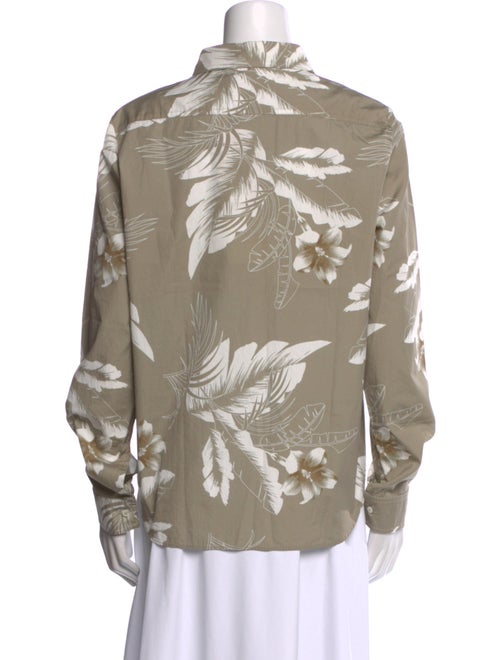 Nº 21 Printed Long Sleeve Button-Up Top