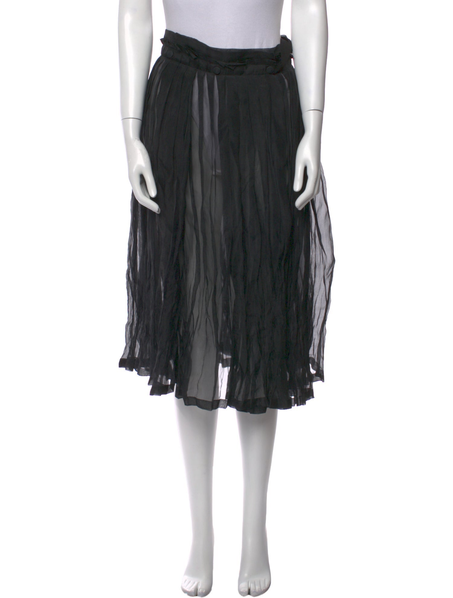 Nº 21 Silk Knee-Length Skirt