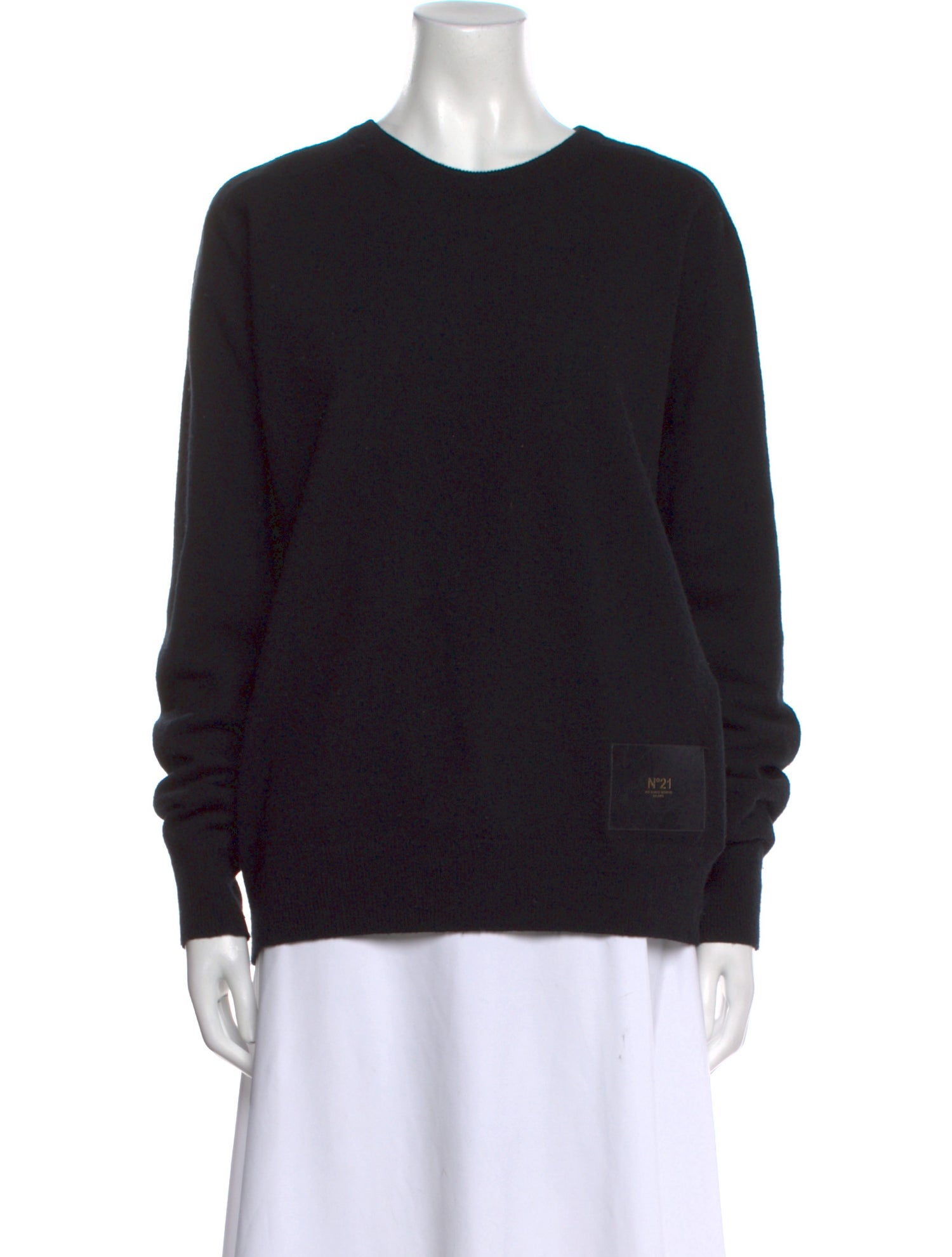 Nº 21 Virgin Wool Scoop Neck Sweater