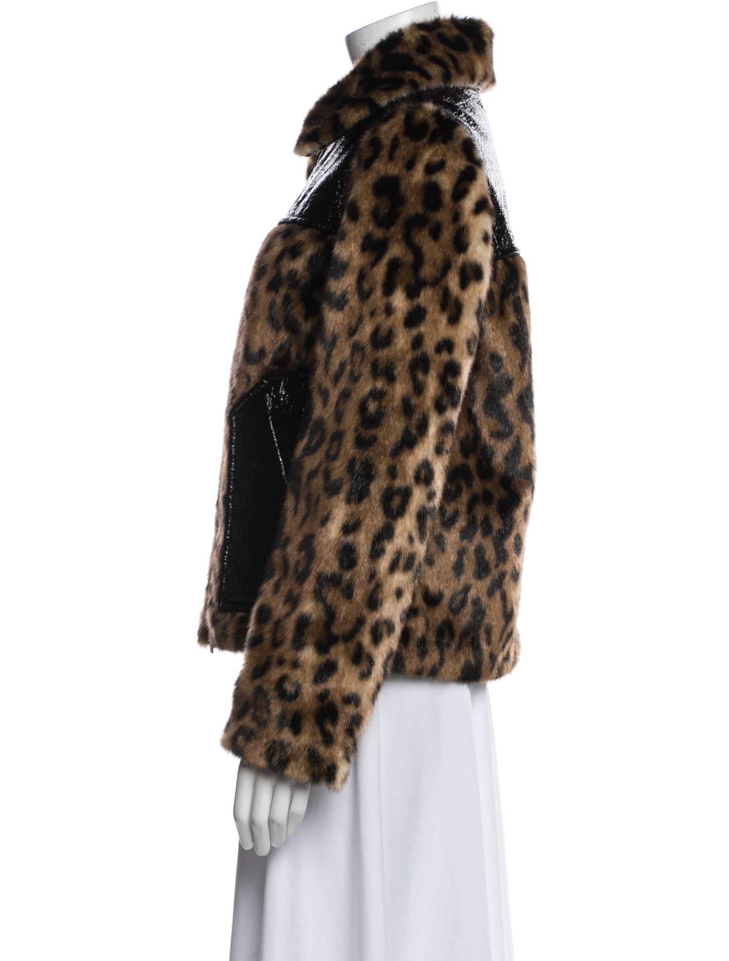 Nº 21 Animal Print Faux Fur Jacket