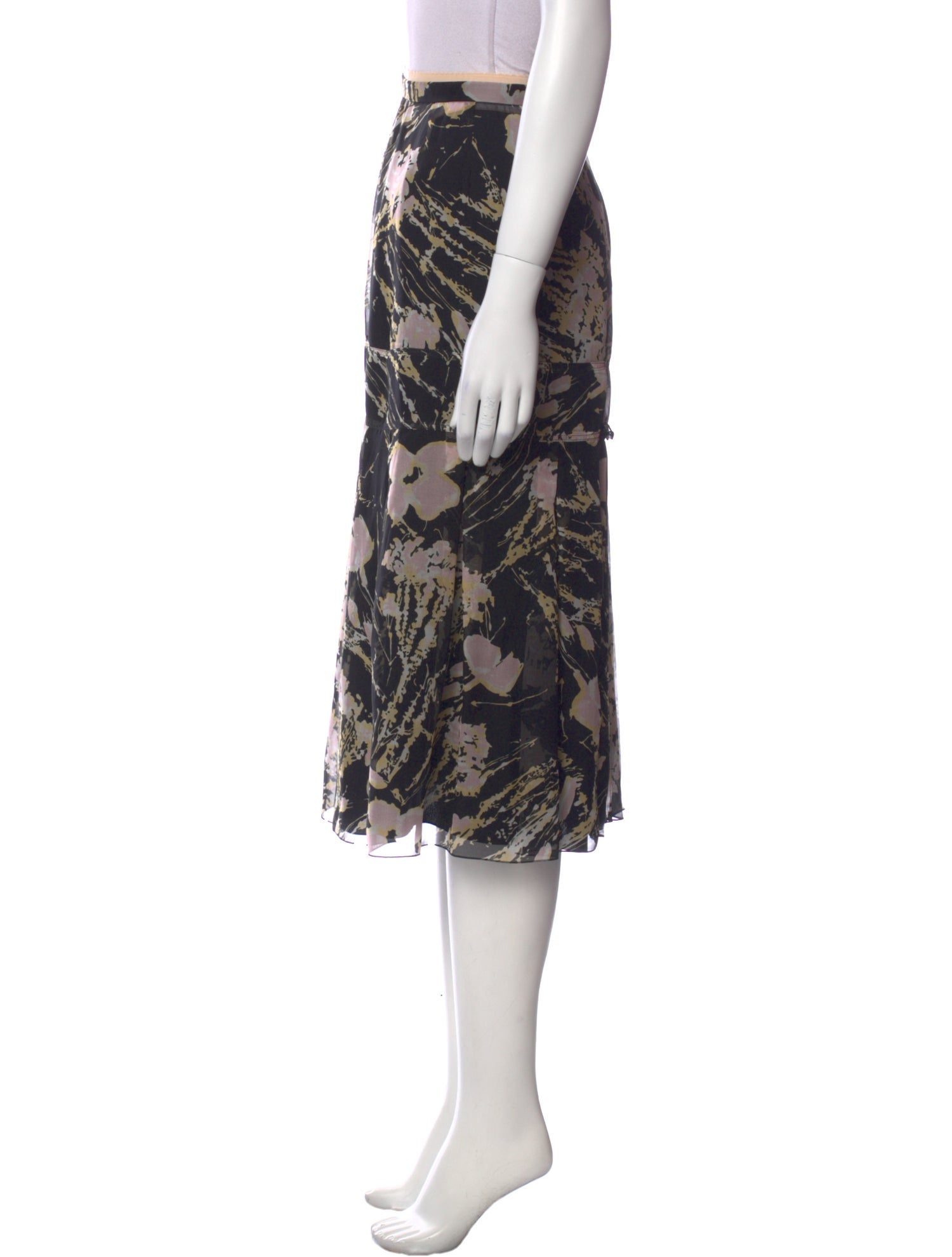 Nº 21 Silk Midi Length Skirt