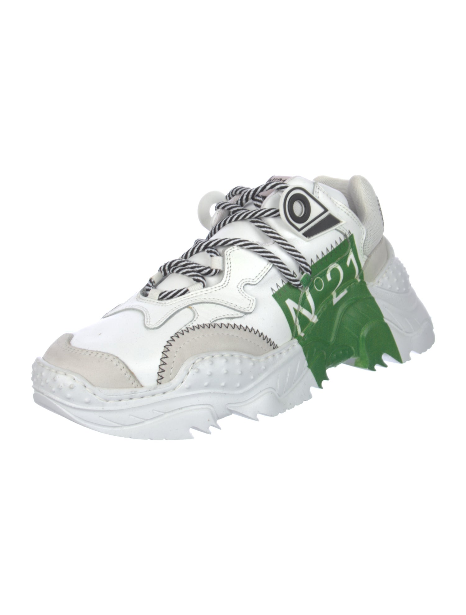 Nº 21 Leather Printed Sneakers