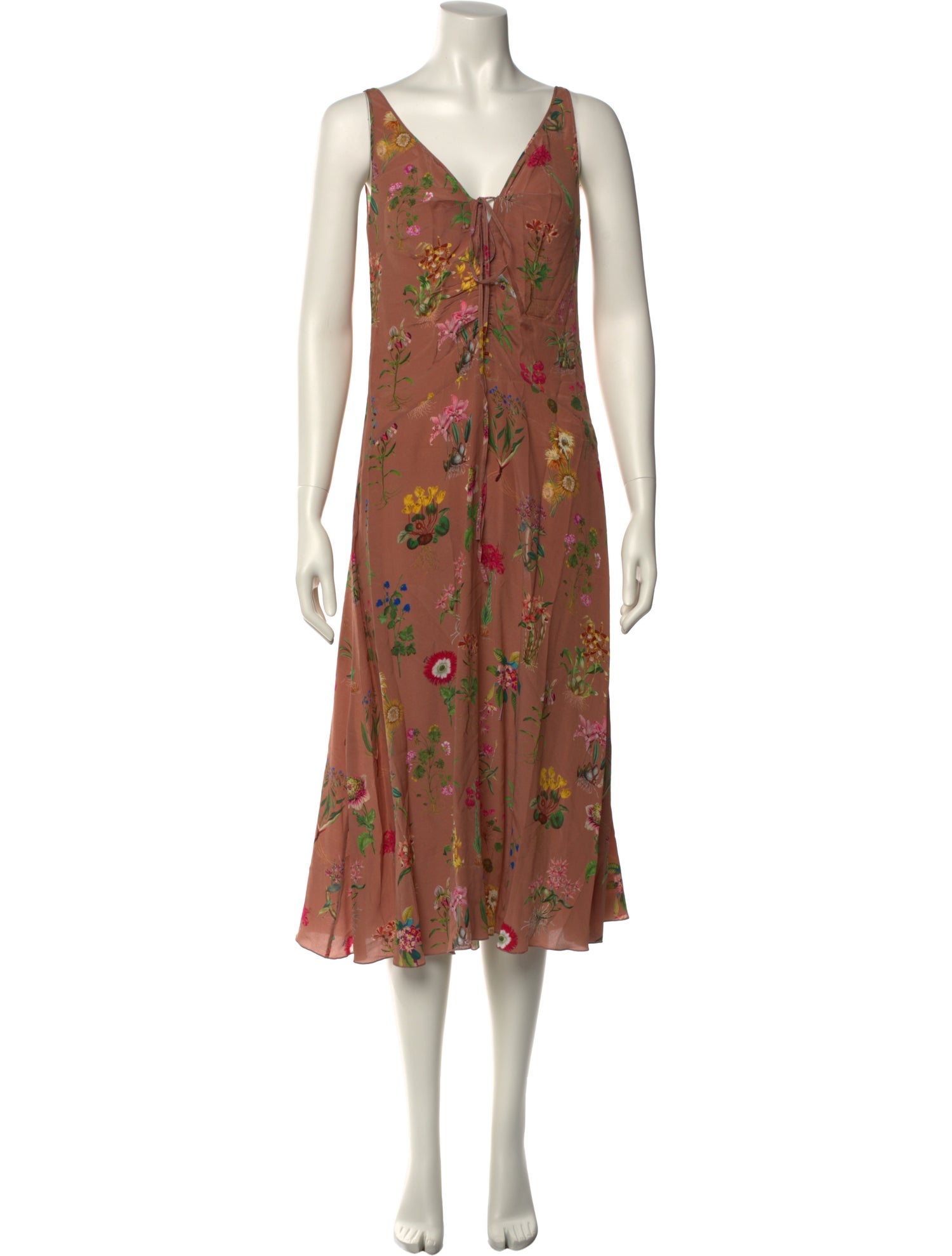 Nº 21 Floral Print Midi Length Dress