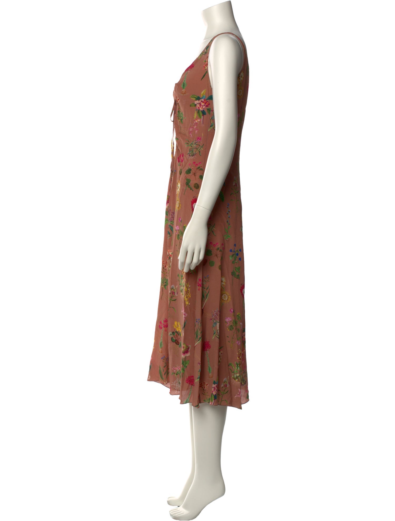 Nº 21 Floral Print Midi Length Dress