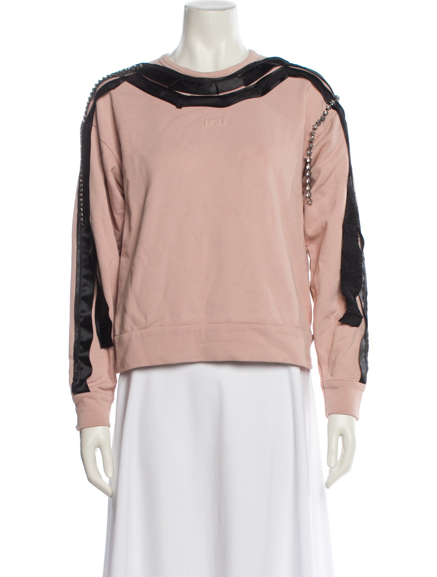 Nº 21 Bateau Neckline Long Sleeve Sweatshirt