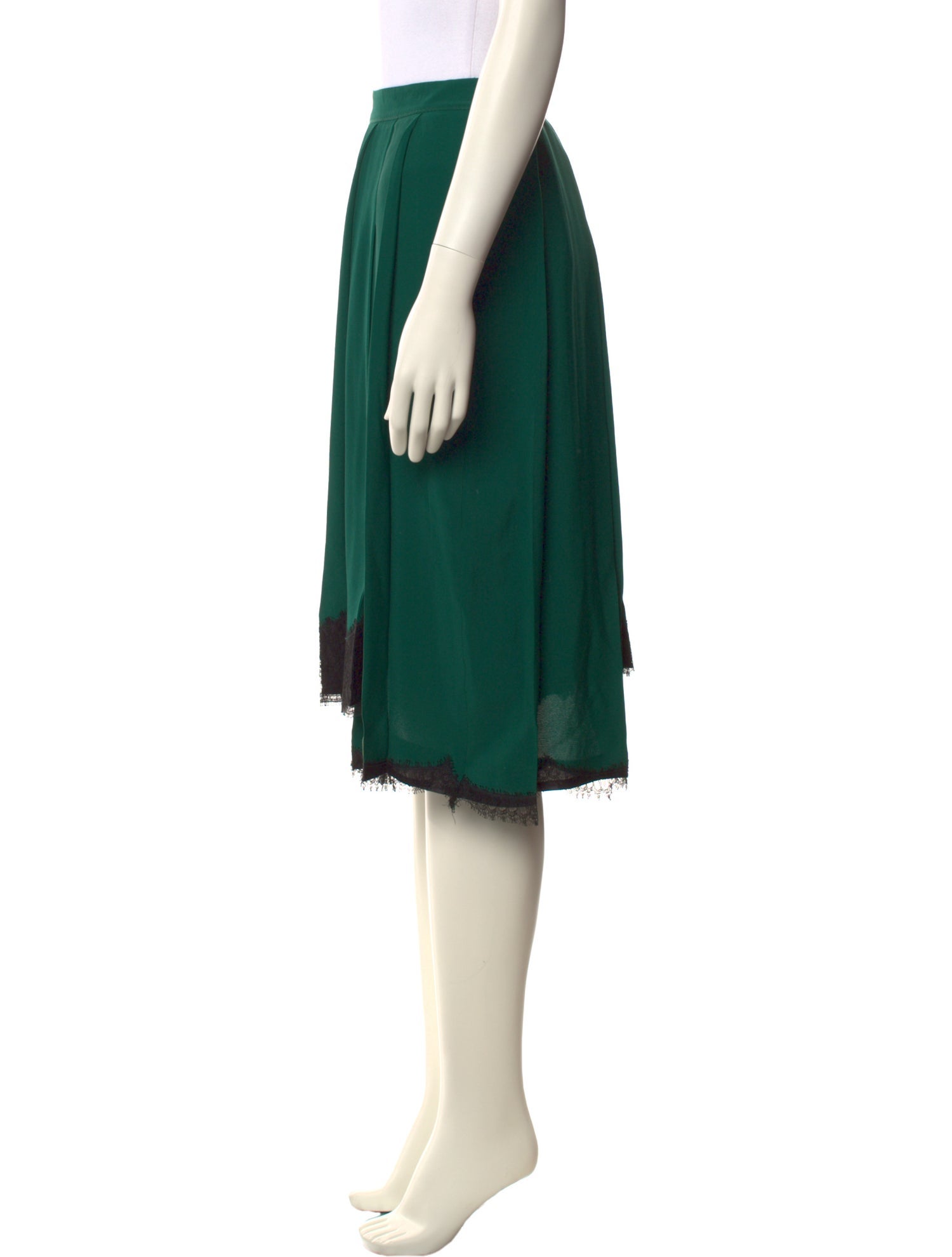 Nº 21 Lace Trim Embellishment Knee-Length Skirt