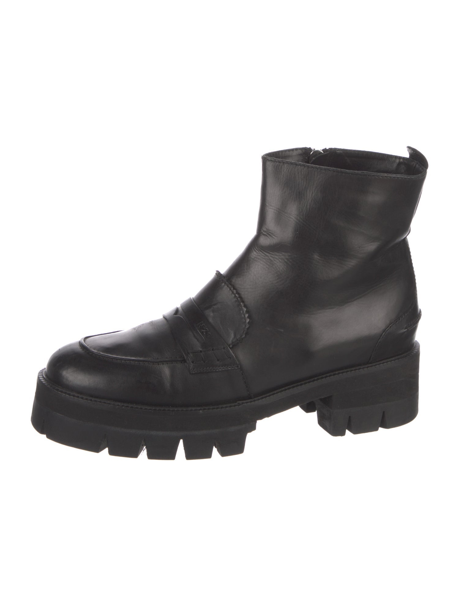 Nº 21 Leather Combat Boots