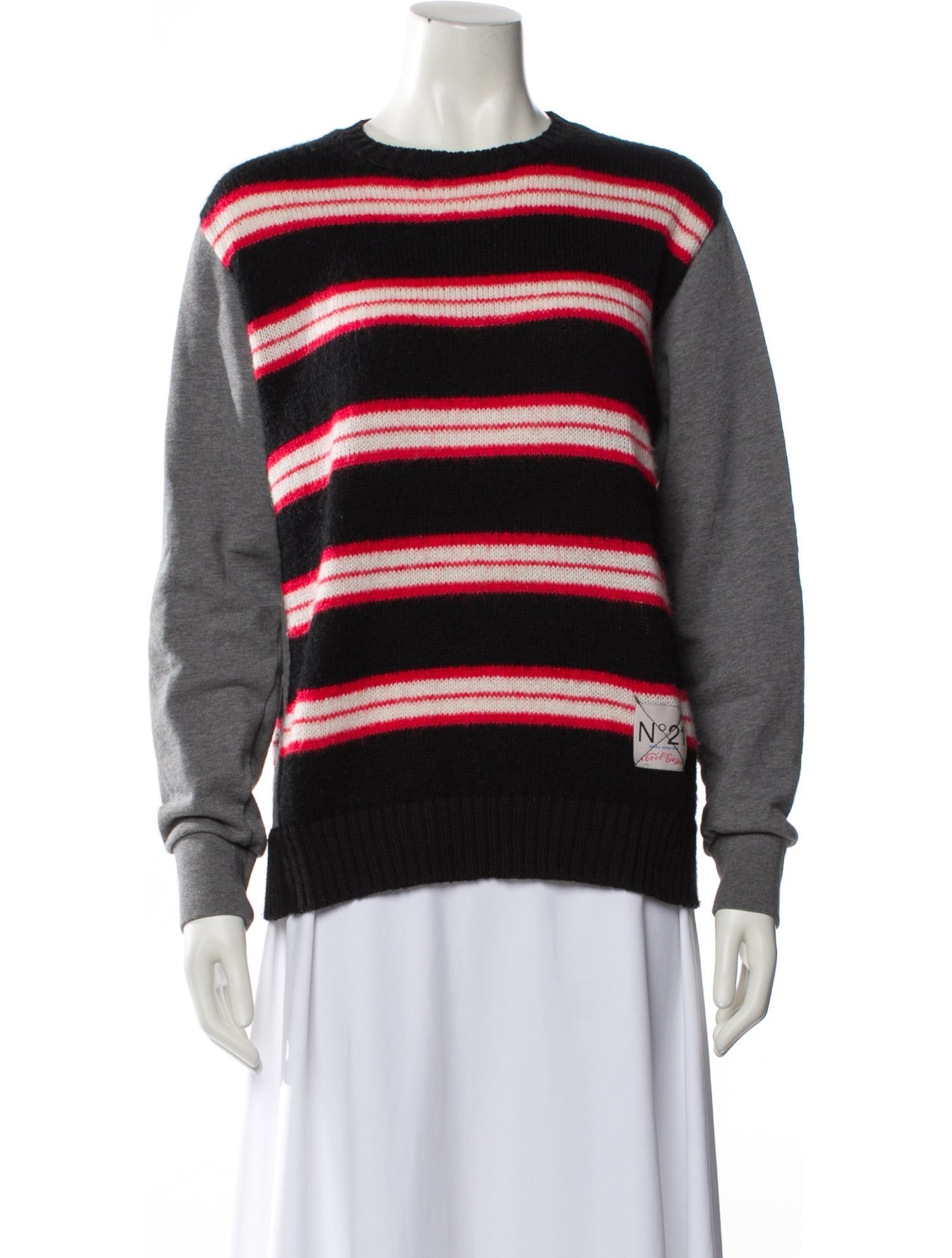 Nº 21 Striped Crew Neck Sweater