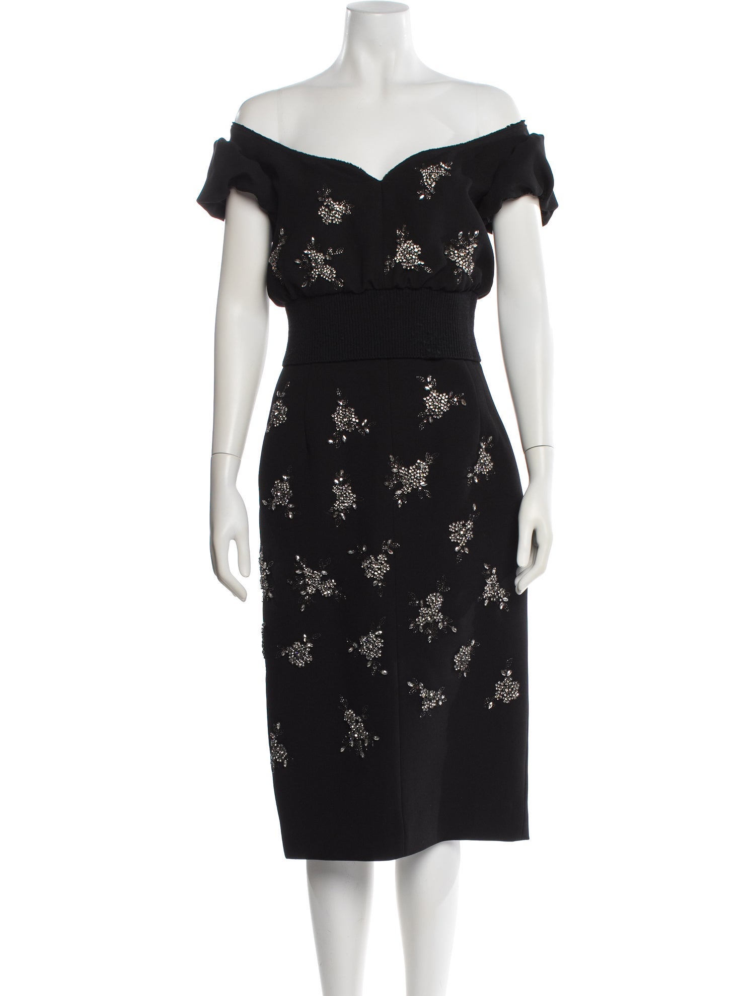 Nº 21 Lace Pattern Midi Length Dress