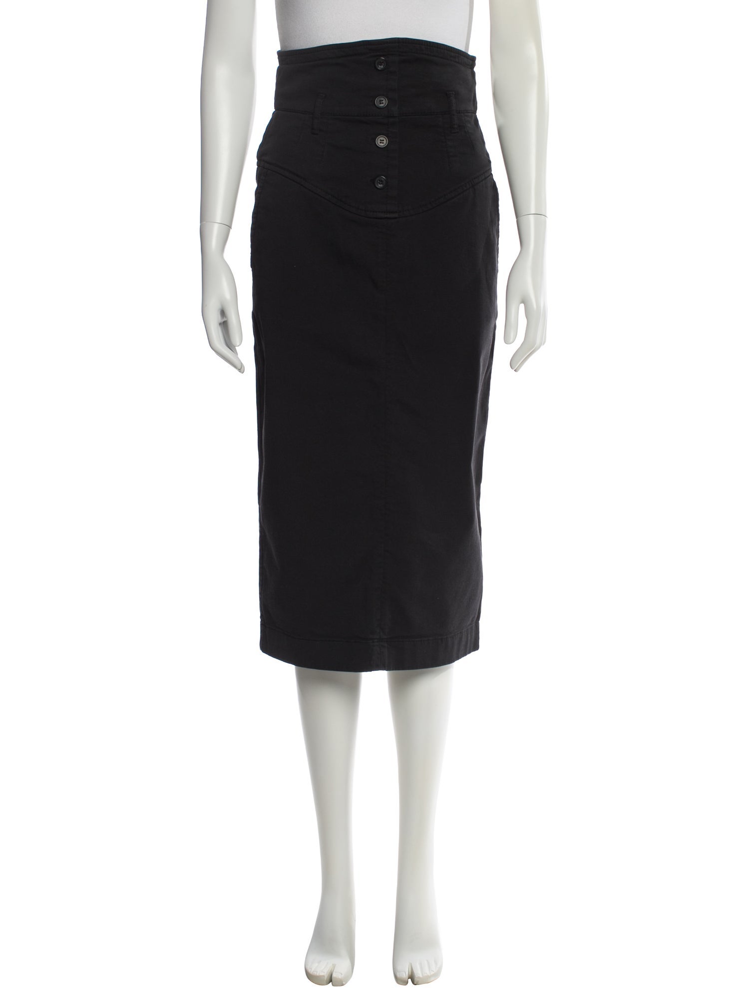 Nº 21 Crystal Embellishments Midi Length Skirt