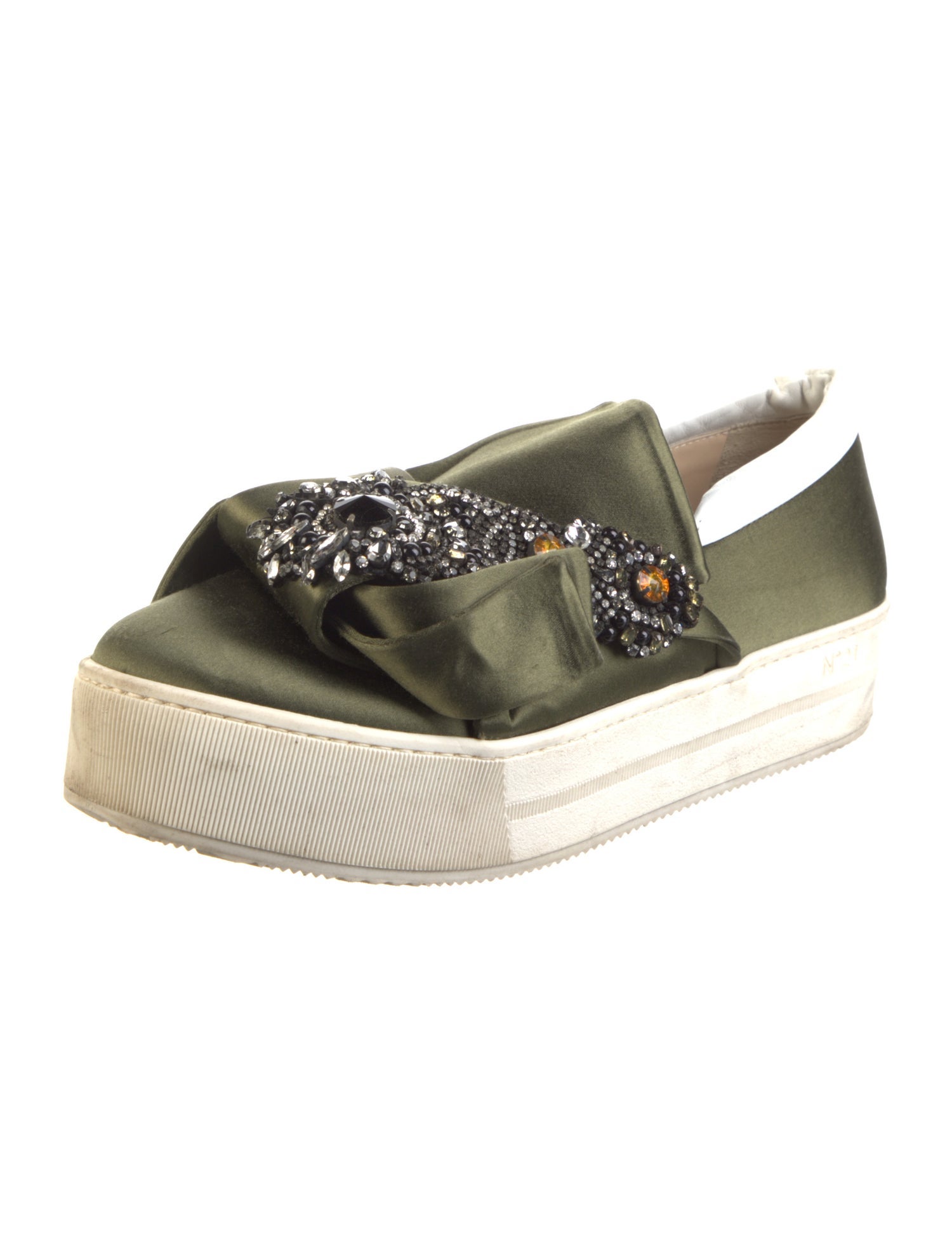 Nº 21 Satin Printed Sneakers