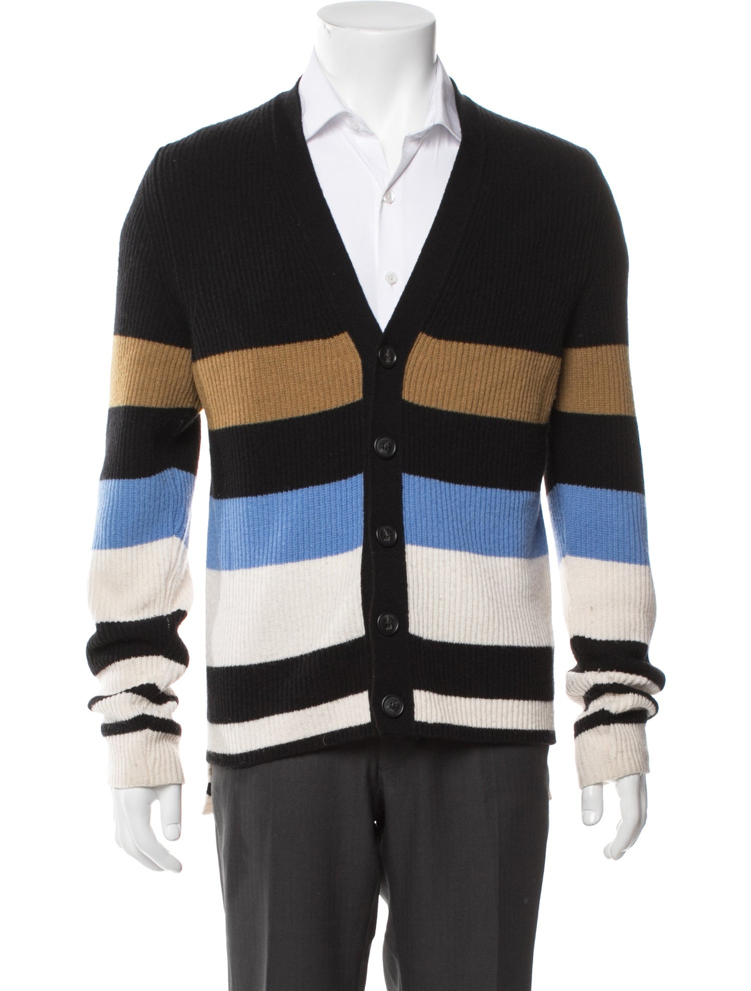 Nº 21 Striped V-Neck Cardigan