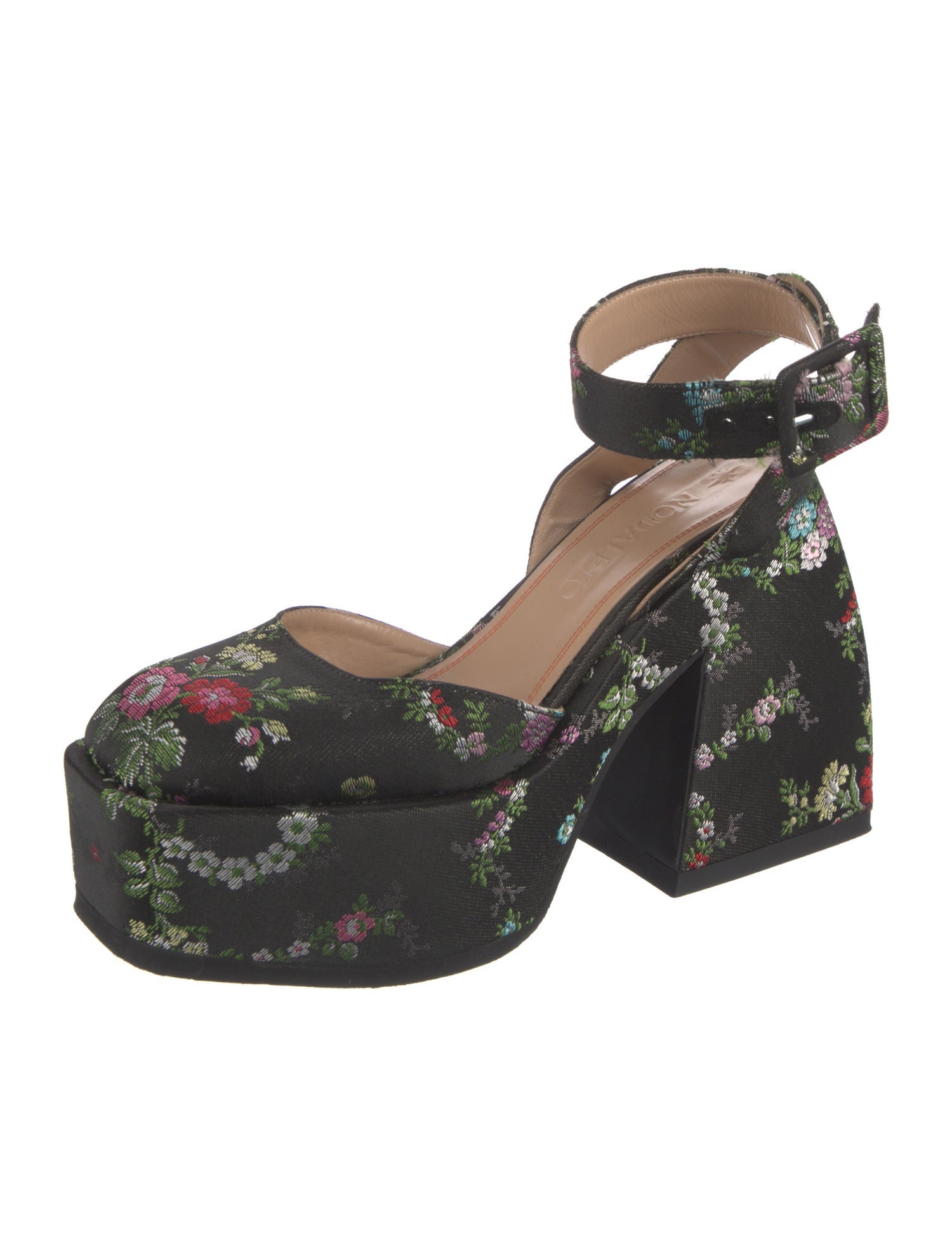 Nodaleto Floral Print D'Orsay Pumps