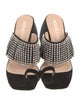 Nodaleto Suede Crystal Embellishments Slides