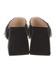 Nodaleto Suede Crystal Embellishments Slides