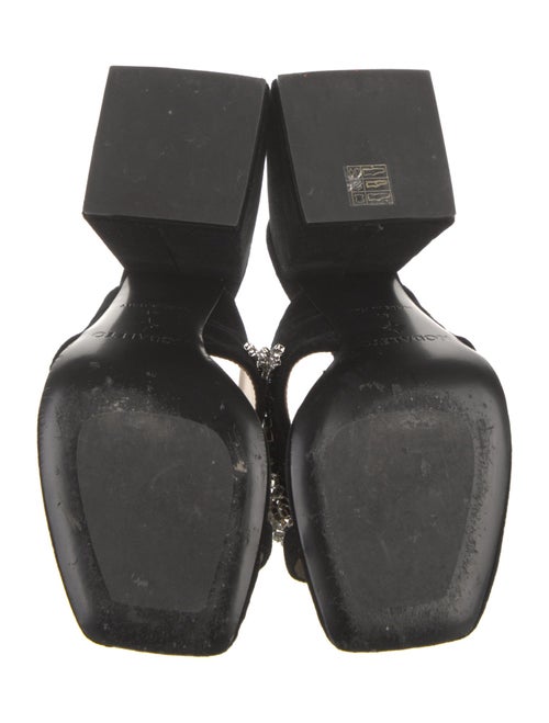 Nodaleto Suede Crystal Embellishments Slides