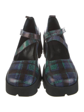 Nodaleto Leather Printed Mary Jane Flats