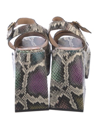 Nodaleto Leather Animal Print Sandals