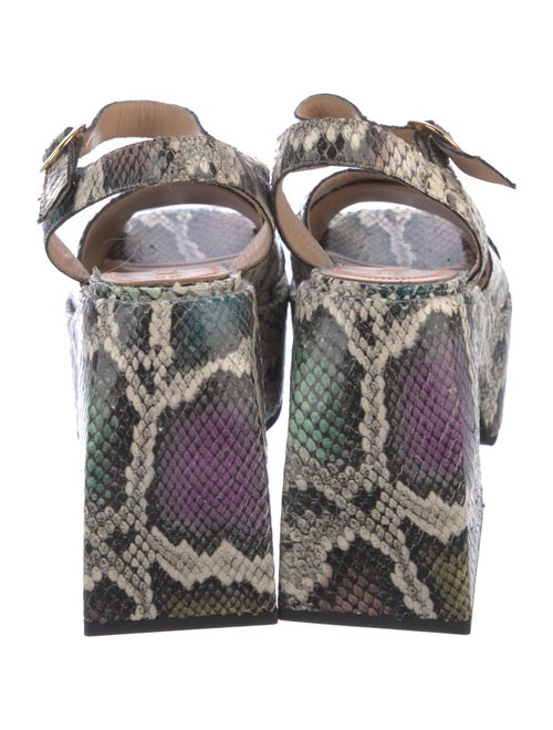 Nodaleto Leather Animal Print Sandals