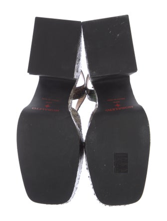 Nodaleto Leather Animal Print Sandals