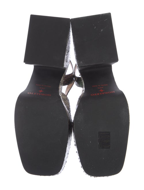 Nodaleto Leather Animal Print Sandals