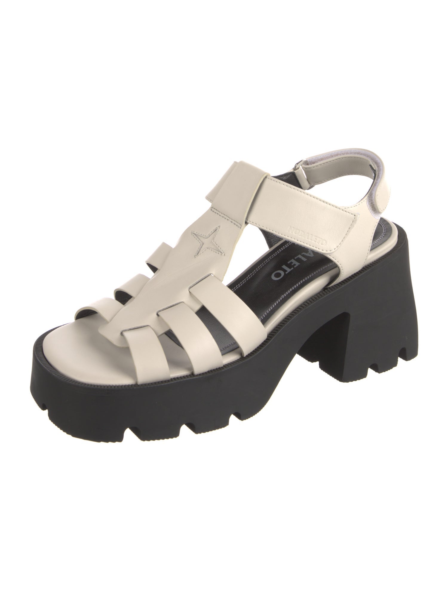 Nodaleto Leather Slingback Sandals