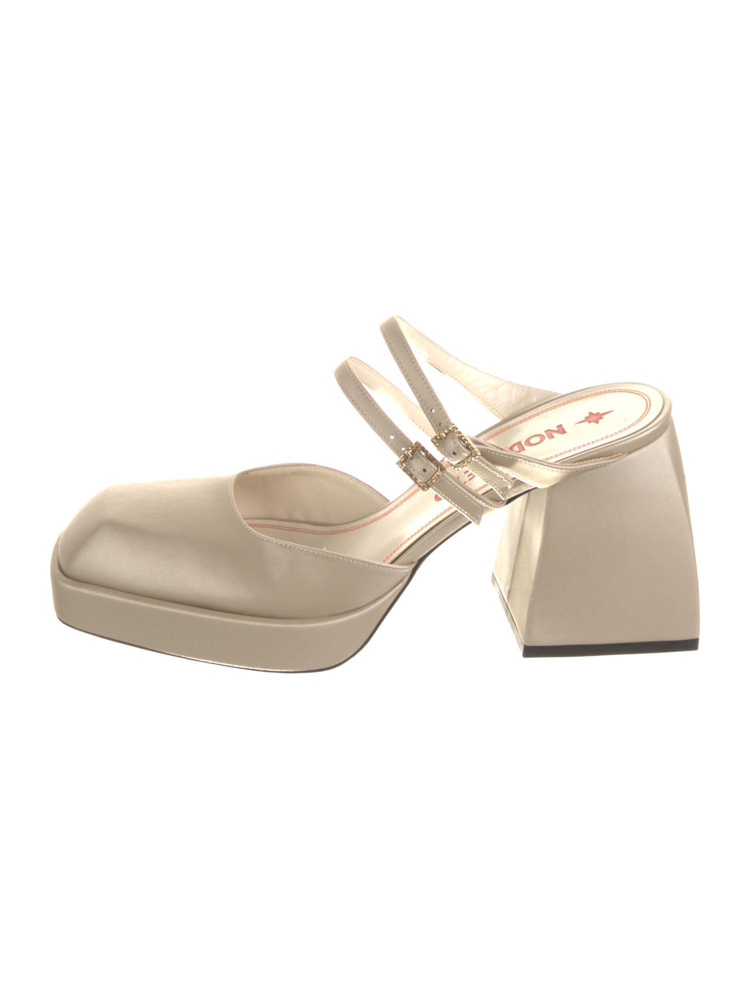 Nodaleto Satin Studded Accents Mules w/ Tags