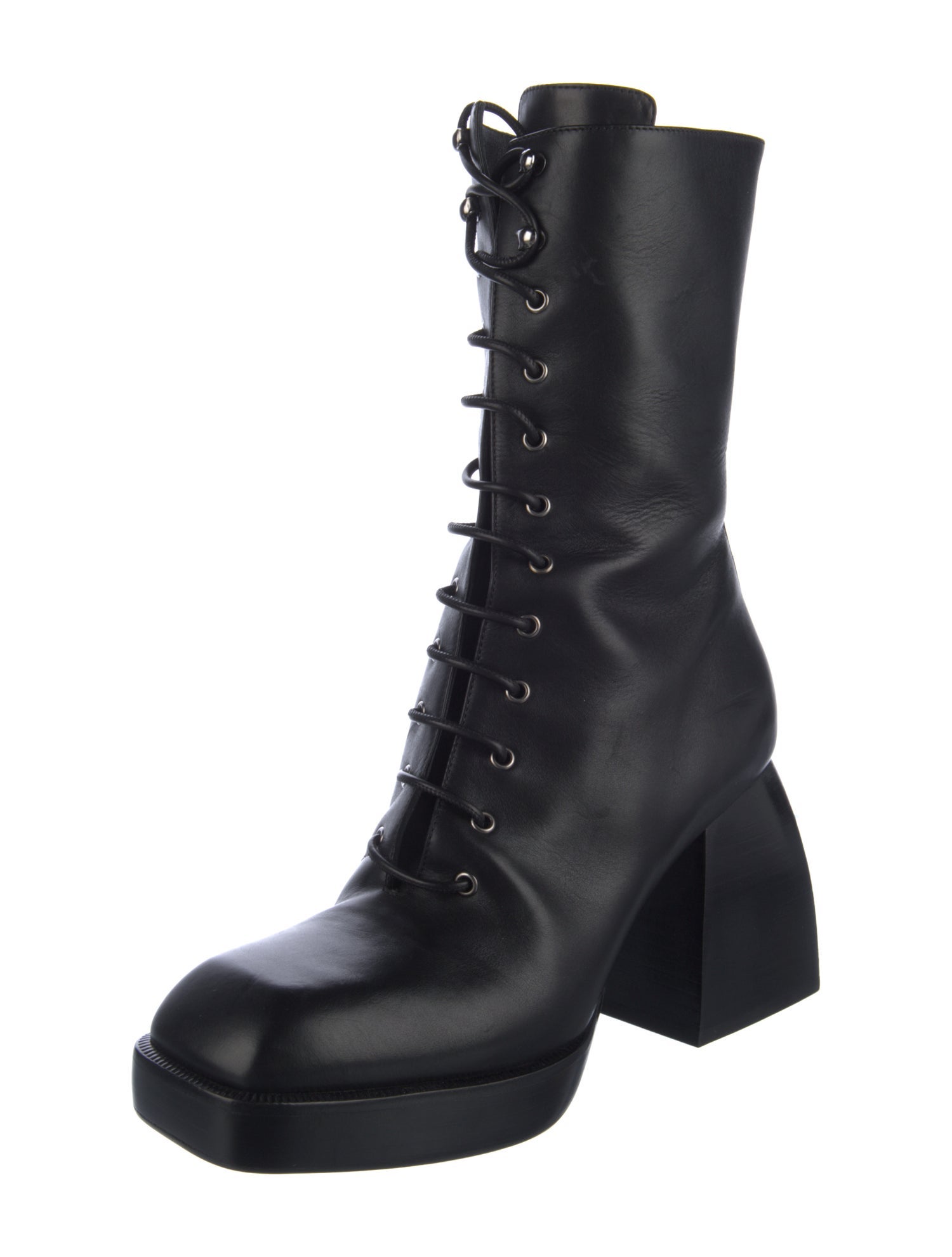 Nodaleto Leather Lace-Up Boots