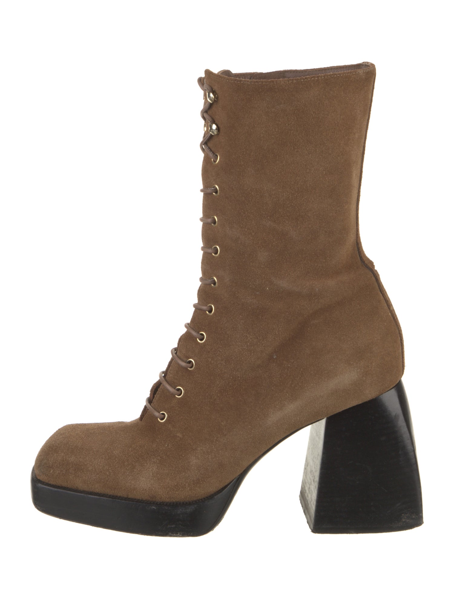 Nodaleto Suede Lace-Up Boots