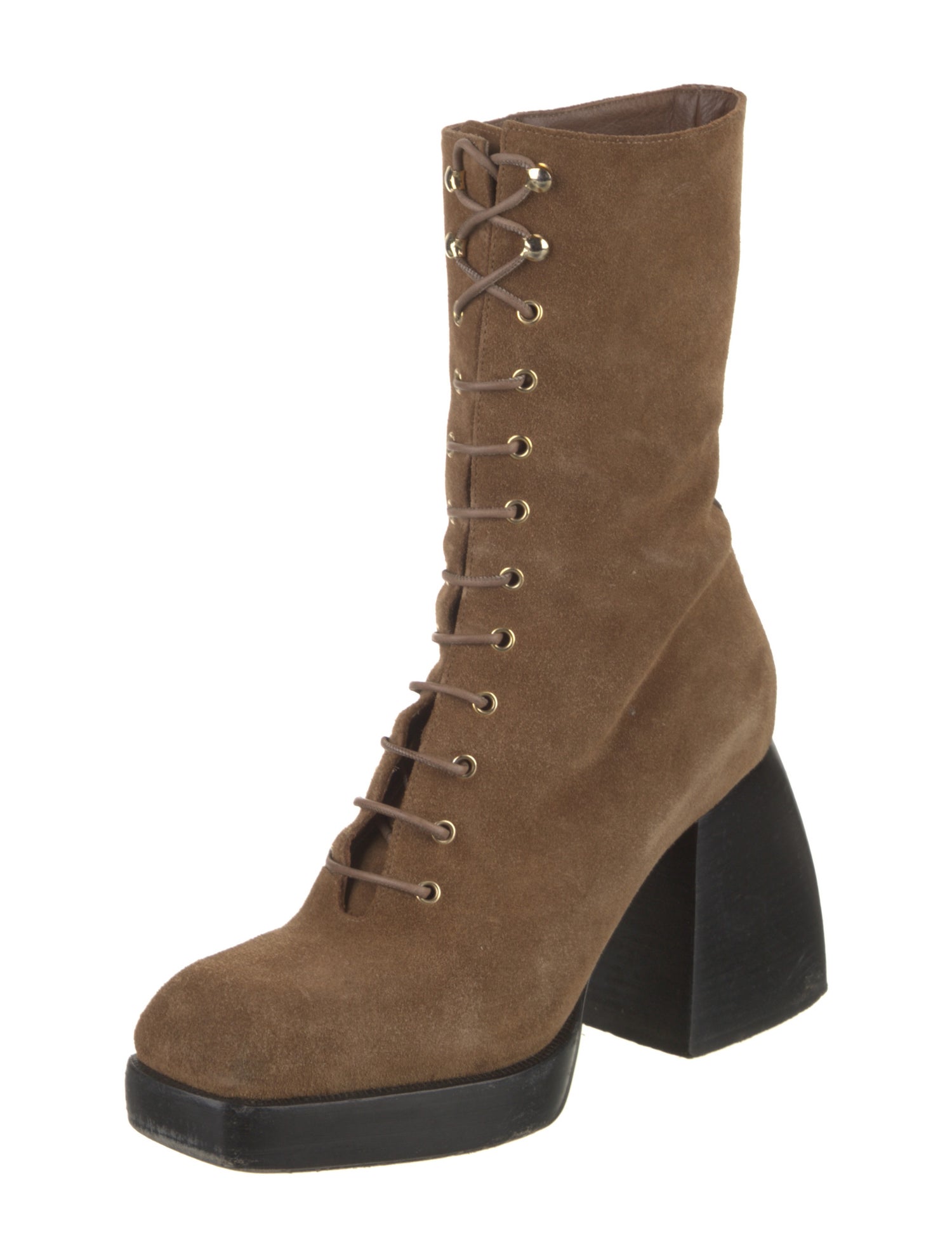 Nodaleto Suede Lace-Up Boots