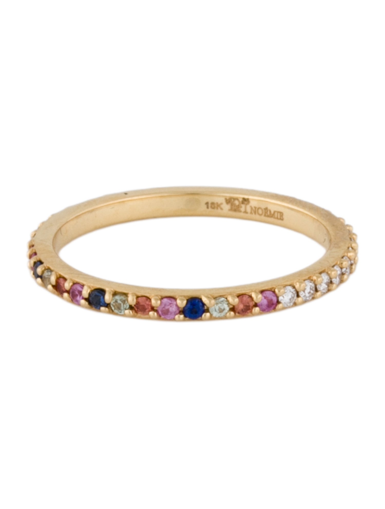 Noémie 18K Multistone Eternity Band
