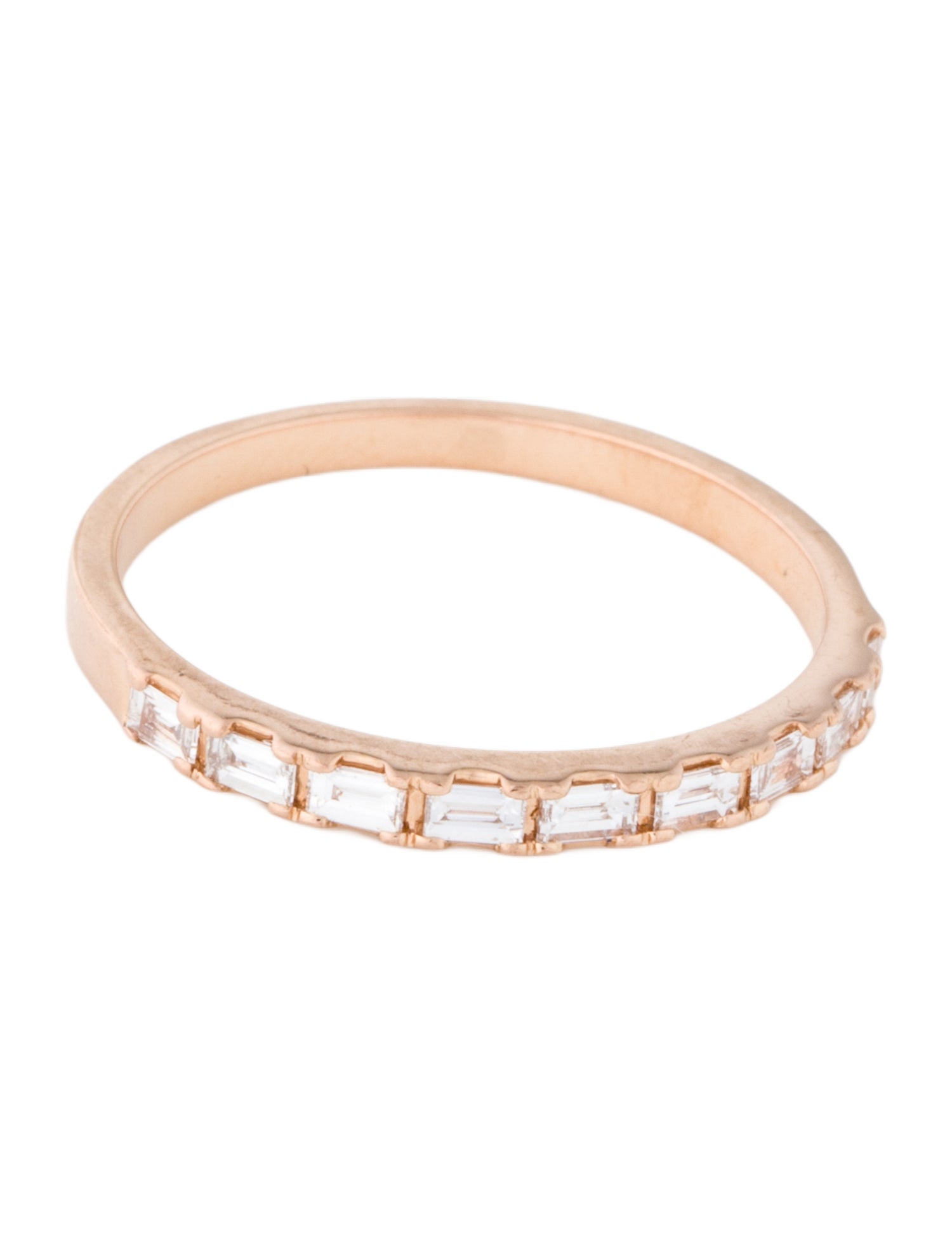 Noémie 18K Lab-Grown Diamond Baguette Band
