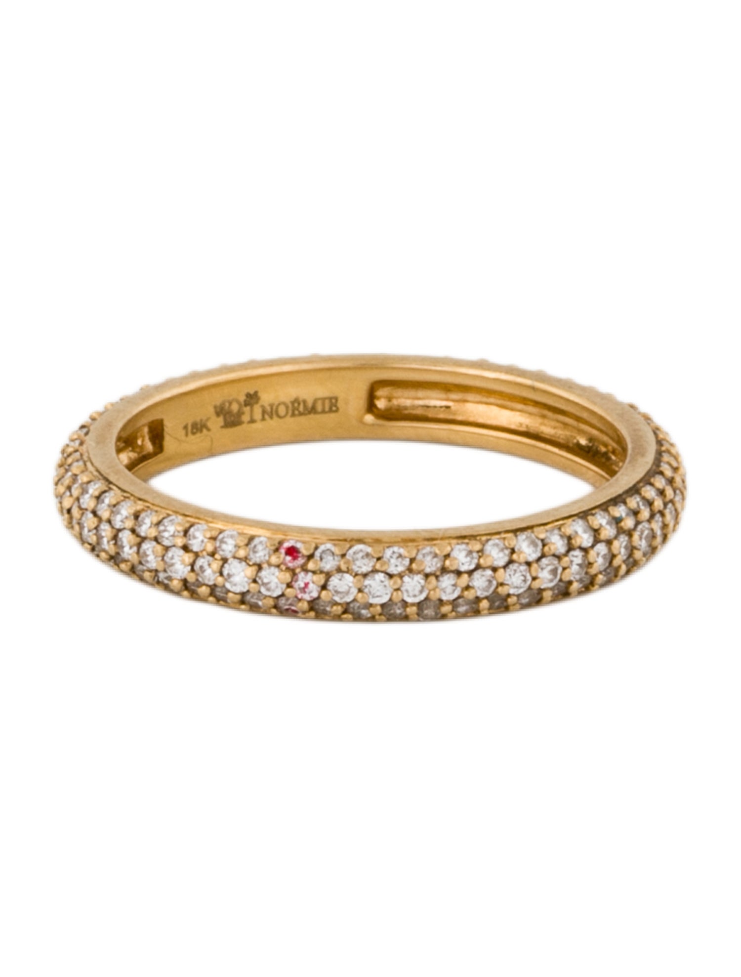 Noémie 18K Diamond 3 Row Eternity Ring