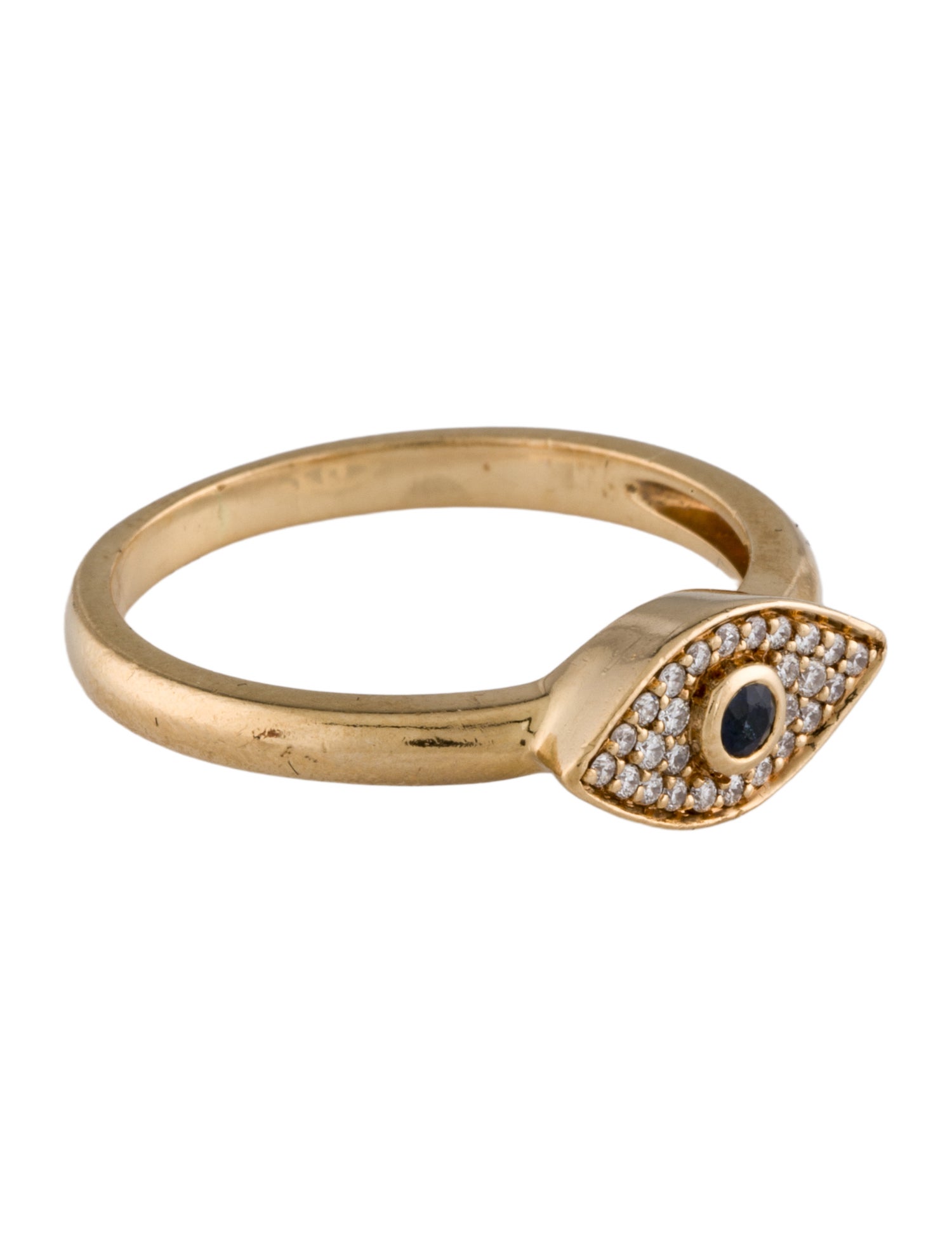 Noémie 18K Sapphire & Diamond Evil Eye Ring