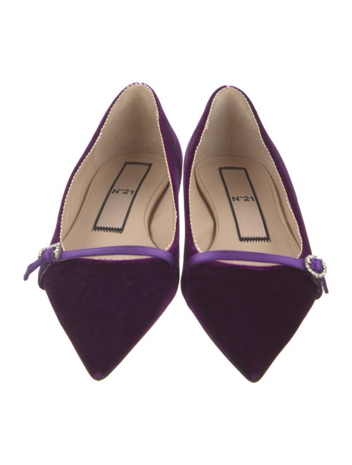 No. 21 x Kartell Velvet Flats