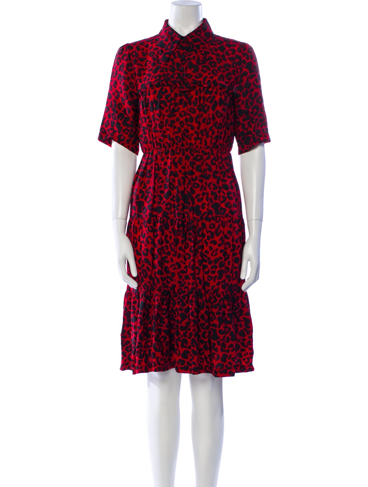 No. 21 x Kartell Silk Knee-Length Dress