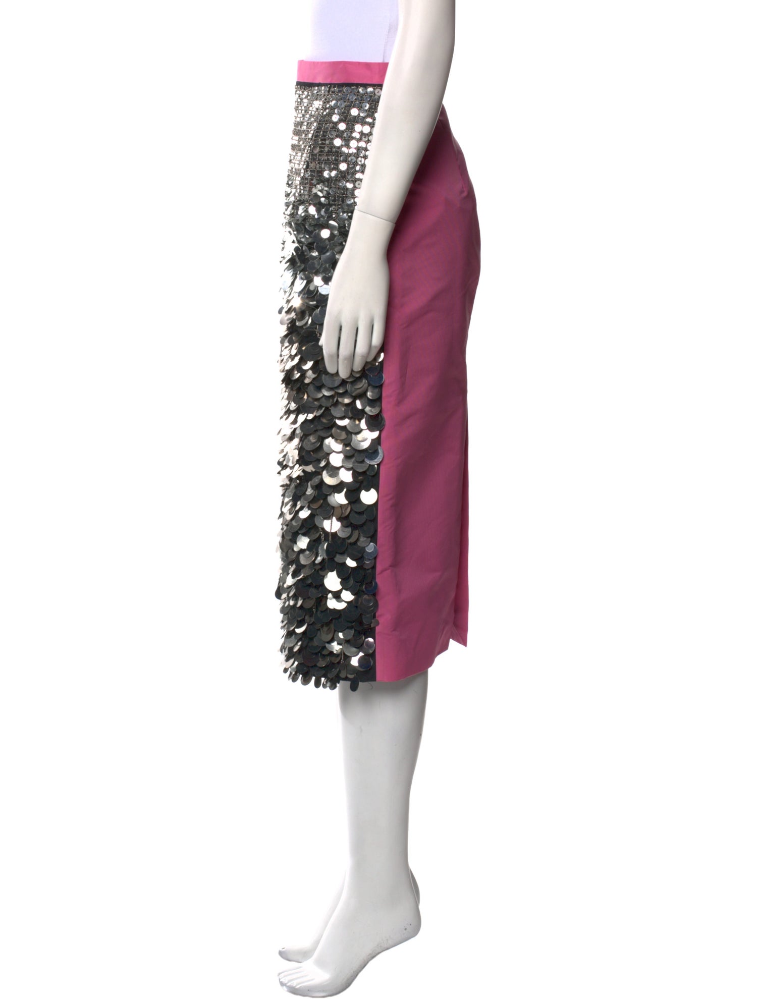 No. 21 x Kartell Sequin Embellishments Knee-Length Skirt